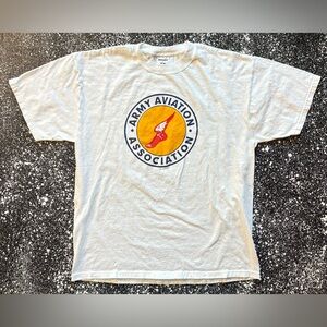 Vintage Y2K Army Aviation Association T-Shirt Size Large